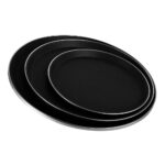 ΔΙΣΚΟΣ ΑΝΤΙΟΛ. FIBERGLASS ΣΤΡΟΓΓΥΛΟΣ 36CM ΜΑΥΡΟΣ ΜΕ ΕΝΙΣΧΥΜΕΝΟ ΜΕΤΑΛΛΙΚΟ ΔΑΧΤΥΛΙΟ