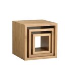 ΣΤΑΝΤ ΜΠΟΥΦΕ ΣΕΤ ΞΥΛΙΝΟ ΚΥΒΟΣ 3 ΤΕΜΑΧΙΩΝ 23-18-13CM