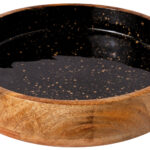 ΜΠΩΛ ΞΥΛΙΝΟ Ø 30Χ6CM ΜΑΥΡΟ GOLD SPOTS