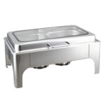 ΜΠΑΙΝ ΜΑΡΙ INOX GN 1/1 ΜΕ ΥΔΡΑΥΛΙΚΟ ΚΑΠΑΚΙ ΚΑΙ ΓΥΑΛΙΝΟ ΠΑΡΑΘΥΡΟ