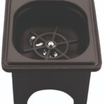 RINSER GN 1/6 ΜΑΥΡΟ ΙΝΟΧ ΜΕ ΒΑΣΗ