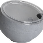ΜΠΩΛ ORB GRAY Ø16,7x12,2 CM 990 ML ΜΕ ΚΑΠΑΚΙ ΜΕΛΑΜΙΝΗΣ ΚΙΝΑΣ