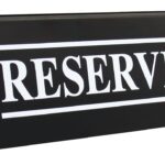 ΣΗΜΑ RESERVED ΜΑΥΡΟ 15 CM ΑΚΡΥΛΙΚΟ