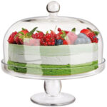 ΤΟΥΡΤΙΕΡΑ ΓΥΑΛΙΝΗ ΜΕ ΚΑΠΑΚΙ ΔΙΑΜΕΤΡΟΥ 25CM