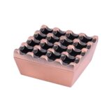 ΣΤΑΧΤΟΔΟΧΕΙΟ ΑΝΤΙΑΝΕΜΙΚΟ ΤΕΤΡΑΓ. 9X9 CM ZINC ANTIQUE BRONZE ΒΑΡΕΩΣ ΤΥΠΟΥ