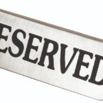 ΣΗΜΑ RESERVED INOX ΑΝΑΓΛΥΦΟ 16x4 CM