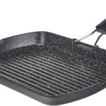 ΤΗΓΑΝΙ GRILL 34x24 CM ΑΝΤΙΚΟΛΛΗΤΙΚΟ ΑΛΟΥΜΙΝΙΟΥ INDUCTION ΜΕ ΣΠΑΣΤΗ ΛΑΒΗ