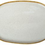 ΠΙΑΤΕΛΑ ΕΠΙΠΕΔΗ ΟΒΑΛ IVORY 26 x 18 CM