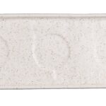 Πιατέλα Ορθογώνια 26 cm White Dune Με 3 Θέσεις Για Μπωλάκια Με Εσωτερική Διάμετρο 5 cm