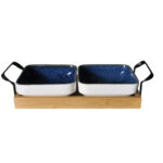 ΣΕΤ 2 ΤΕΜΑΧΙΩΝ ΤΕΤΡΑΓΩΝΑ ΜΠΩΛ ΣΤΟΙΒΑΖΟΜΕΝΑ 10 CM VYTHOS PRESTIGE ΜΕ ΞΥΛΙΝΗ ΒΑΣΗ