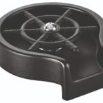 RINSER ΝΕΡΟΧΥΤΗ ΣΤΡΟΓΓΥΛΟ ΜΑΥΡΟ ΠΛΑΣΤΙΚΟ ABS 14x3 CM ΙΝΟΧ