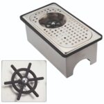 RINSER GN 1/3 ΙΝΟΧ ΜΕ ΣΧΑΡΑ ΚΑΙ ΒΑΣΗ